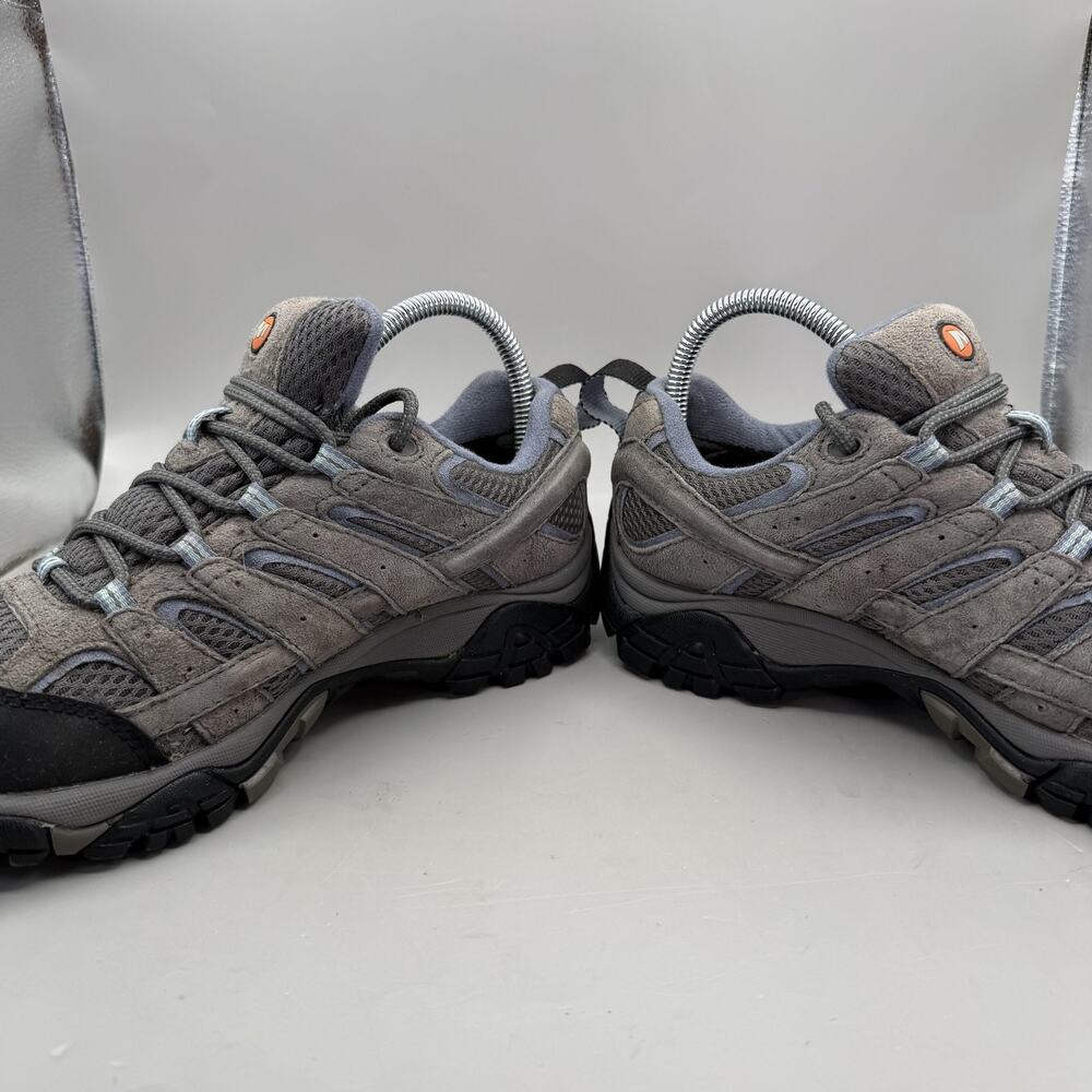 Merrell Moab 2 Hiking Shoes Womens Size 6.5 Gray Suede Mesh Vibram Trail J06026 - Picture 5 of 11